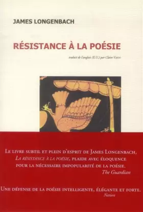 Couverture du produit · Résistance à la poésie