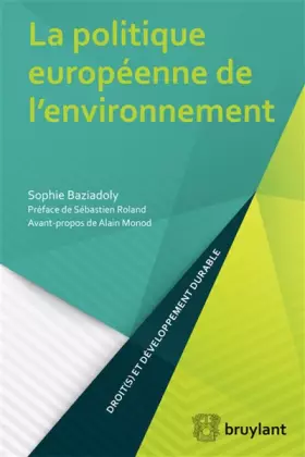 Couverture du produit · La politique européenne de l'environnement
