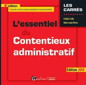 Couverture du produit · L'essentiel du contentieux administratif