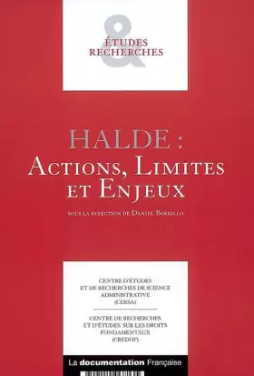 Couverture du produit · Halde : Actions, Limites et Enjeux