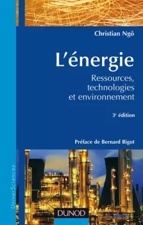 Couverture du produit · L'énergie - 3ème édition - Ressources, technologies et environnement
