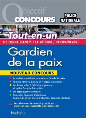 Couverture du produit · Objectif Concours - Tout-en-un - Gardien de la paix