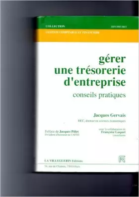 Couverture du produit · Gérer une trésorerie d'entreprise: Conseils pratiques