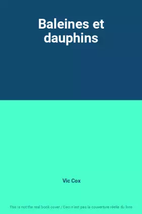 Couverture du produit · Baleines et dauphins