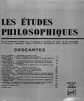 Couverture du produit · Les Etudes philosophiques, 1996, n°1-2 : Descartes
