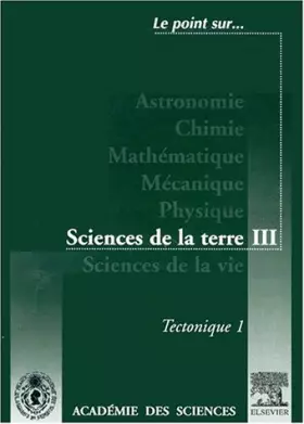 Couverture du produit · Sciences de la Terre, numéro 3, Géophysique, terre solide et océans