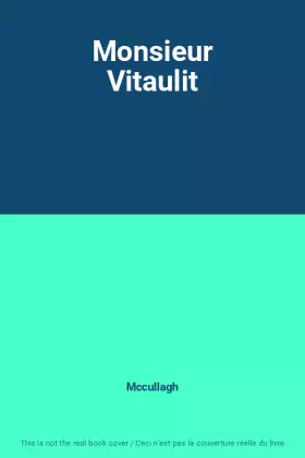 Couverture du produit · Monsieur Vitaulit