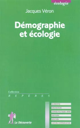 Couverture du produit · Démographie et écologie