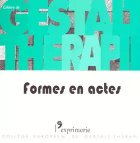 Couverture du produit · Cahier de gt 20 - formes en actes