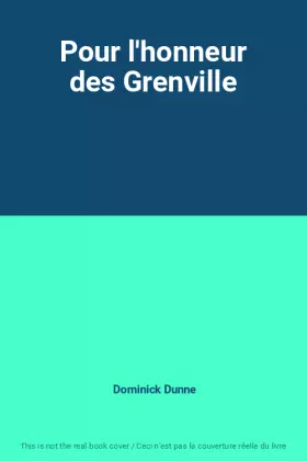 Couverture du produit · Pour l'honneur des Grenville