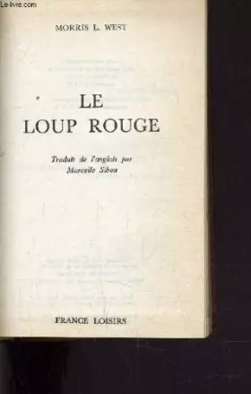 Couverture du produit · Le loup rouge