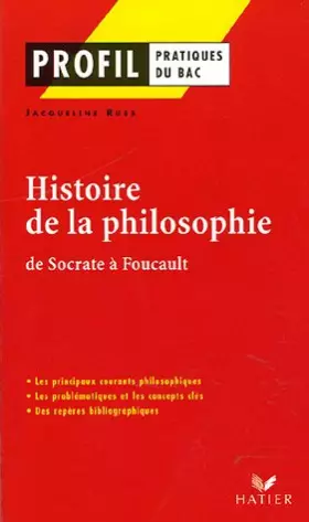 Couverture du produit · Histoire de la philosophie : De Socrate à Foucault