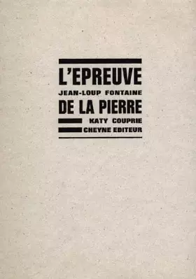 Couverture du produit · L'épreuve de la pierre