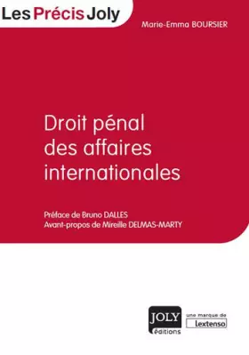 Couverture du produit · Droit pénal des affaires internationales