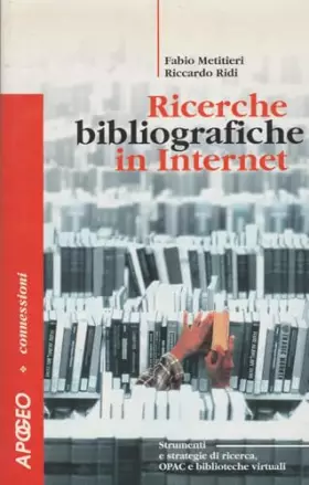 Couverture du produit · Ricerche bibliografiche in Internet
