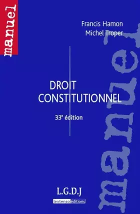 Couverture du produit · Droit constitutionnel