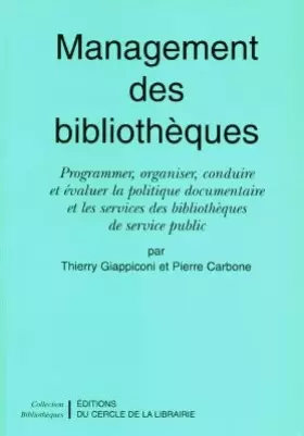 Couverture du produit · Management des bibliothèques