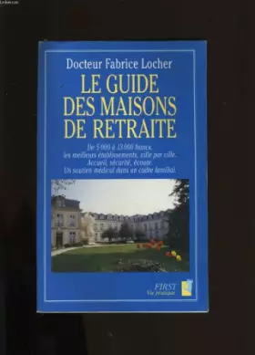 Couverture du produit · Guide des maisons de retraite