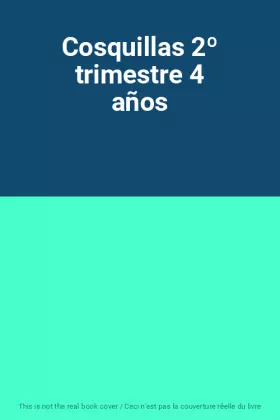 Couverture du produit · Cosquillas 2º trimestre 4 años
