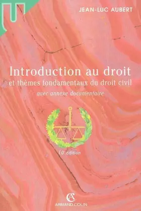 Couverture du produit · Introduction au droit et thèmes fondamentaux du droit civil