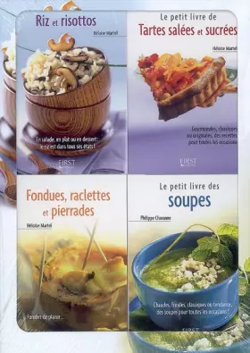 Couverture du produit · Le petit coffret Cuisine d'hiver !: Pack en 4 volumes : Fondues, raclettes et pierrades Tartes salées et sucrées Riz et risot