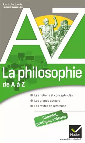 Couverture du produit · La philosophie de A à Z: Auteurs, oeuvres et notions philosophiques