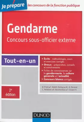Couverture du produit · Gendarme - Concours sous-officier externe - 2e éd. - Tout-en-un: Tout-en-un