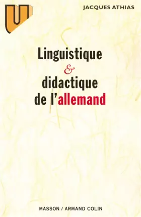 Couverture du produit · Linguistique et didactique de l'allemand: Évolution des théories et applications pédagogiques