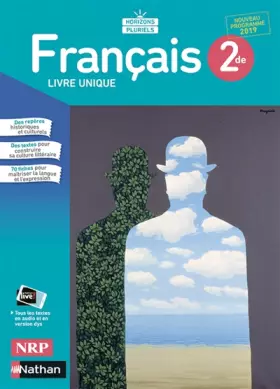 Couverture du produit · Français Horizons Pluriels 2de - manuel élève (nouveau programme 2019)