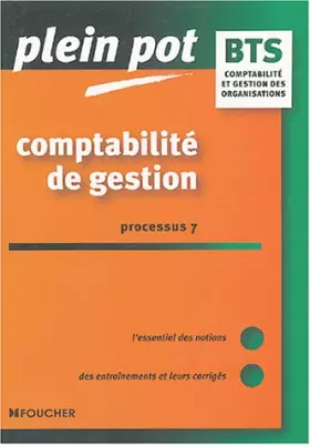 Couverture du produit · Comptabilité de gestion P7 : BTS