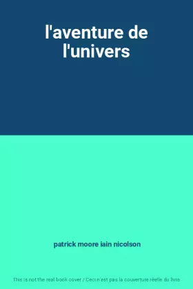 Couverture du produit · l'aventure de l'univers