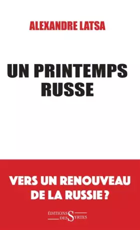 Couverture du produit · Un printemps russe