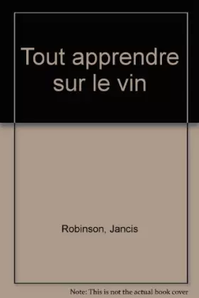 Couverture du produit · Tout apprendre sur le vin