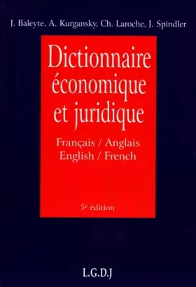 Couverture du produit · Dictionnaire économique et Juridique: français-anglais