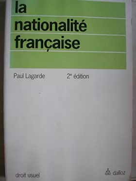 Couverture du produit · NATIONALITE FRANCAISE 2E ED