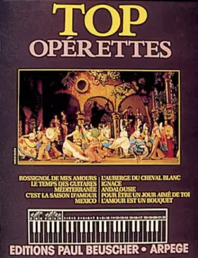 Couverture du produit · Partition : Top operettes