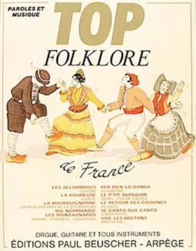 Couverture du produit · TOP FOLKLORE DE FRANCE --- CHANT ET ACCOMPAGNEMENT