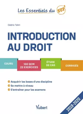Couverture du produit · Introduction au droit 2019/2020: Cours - QCM - Exercices - Corrigés