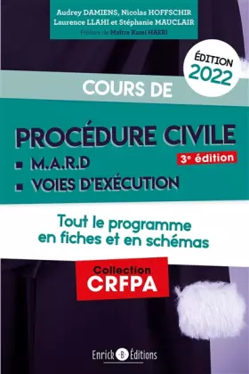 Couverture du produit · Cours de procédure civile 2022: Tout le programme en fiches et en schémas