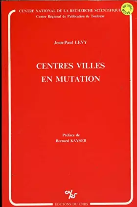Couverture du produit · Centres-villes en mutation