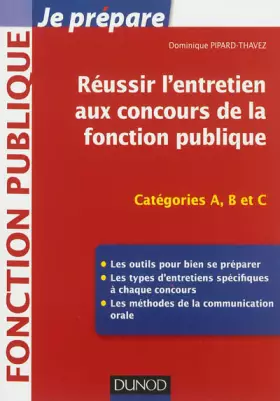 Couverture du produit · Réussir l'entretien aux concours de la fonction publique - Catégories A, B et C: Catégories A, B et C
