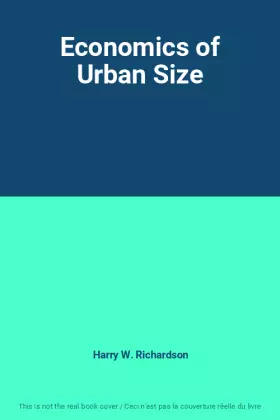 Couverture du produit · Economics of Urban Size