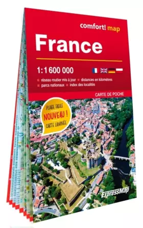Couverture du produit · France 1/1.600.000 (carte poche format laminée)