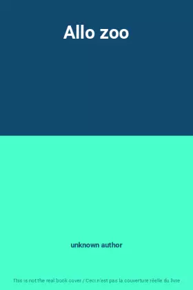Couverture du produit · Allo zoo
