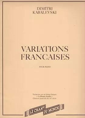 Couverture du produit · Variations françaises pour piano