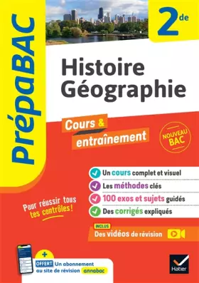 Couverture du produit · Prépabac - Histoire-géographie 2de: cours, méthodes & entraînement (programme de Seconde)