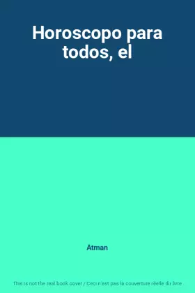 Couverture du produit · Horoscopo para todos, el