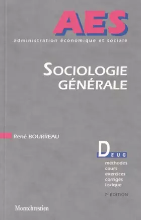 Couverture du produit · Sociologie générale