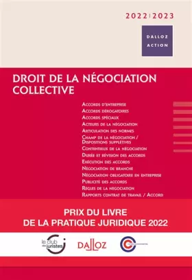 Couverture du produit · Droit de la négociation collective 2022/2023