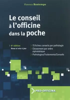 Couverture du produit · Le conseil à l'officine dans la poche